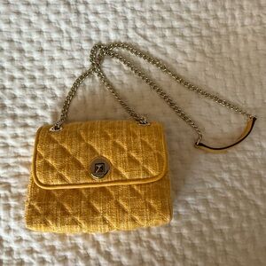 Kate Spade Yellow Quilted Chain Shoulder Bag